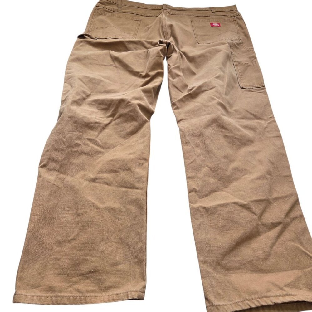 Dickies Jeans Mens 44x32 Brown Carpenter Work Utility Durable Canvas